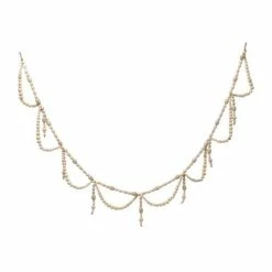 Wholesale 😍 Wreaths & Garland Creative Co-Op Paulownia Wood Bead Swag Garland 🛒