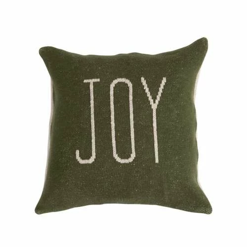 Best Pirce ๐งจ Blankets & Pillows Creative Co-Op "Joy/Noel" Two-Sided Cotton Knit Pillow โ