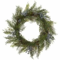 Brand new ✔️ Wreaths & Garland Allstate Floral 22" Juniper With Berry Wreath ✔️
