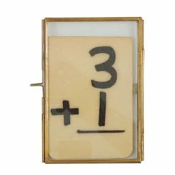 Hot Sale 🛒 Picture Frames Creative Co-Op Brass And Glass Photo Frame 😀
