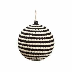 New ✔️ Ornaments & Stockings Allstate Floral 4" Pompon Ball Ornament ⭐