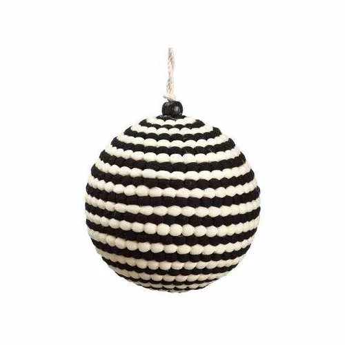 New ✔️ Ornaments & Stockings Allstate Floral 4" Pompon Ball Ornament ⭐