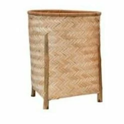New 🎉 Baskets & Trays Creative Co-Op Assorted Woven Bamboo Legged Basket 🔔
