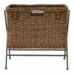 Budget 😍 Baskets & Trays Creative Co-Op Hand-Woven Seagrass & Rattan Magazine Rack 😉