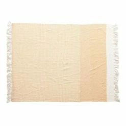 Best Sale 🌟 Blankets & Pillows Creative Co-Op Woven Recycled Cotton Blend Throw With Tassels ⭐