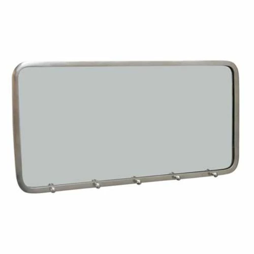 Best deal ๐ Signs & Letterboards Creative Co-Op Metal Framed Wall Mirror With Hooks ๐