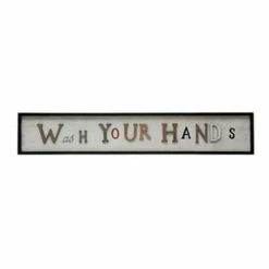 Cheapest 🧨 Signs & Letterboards Creative Co-Op Wash Your Hands Wall Art 👍