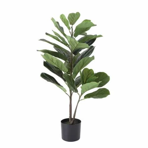 Cheap ๐ Florals & Picks Creative Co-Op Faux Fiddle Fig Leaf Plant In Pot โญ