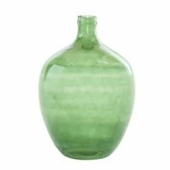 Budget ⭐ Vases & Pots Creative Co-Op 15" Vintage Reproduction Green Glass Bottle Vase ⭐