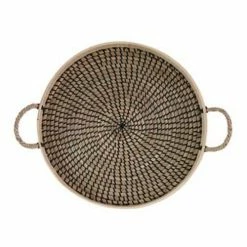 Flash Sale 😀 Baskets & Trays Creative Co-Op Decorative Seagrass & Bamboo Tray 🎉