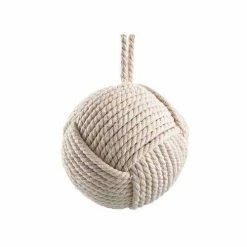 Promo ⌛ Ornaments & Stockings Allstate Floral 4" Rope Ball Ornament ⭐