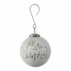 Cheapest 🎁 Ornaments & Stockings Allstate Floral Merry 🔔 Christmas Glass Ball Ornament 🤩