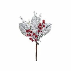 Cheapest 😍 Florals & Picks Allstate Floral 18" Snowed Magnolia Leaf/Berry Bouquet Spray ✨