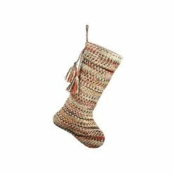 Coupon 🔔 Ornaments & Stockings Allstate Floral 20" Yarn With Tassels Mix Stocking 🔔
