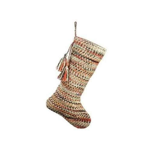 Coupon ๐ Ornaments & Stockings Allstate Floral 20" Yarn With Tassels Mix Stocking ๐